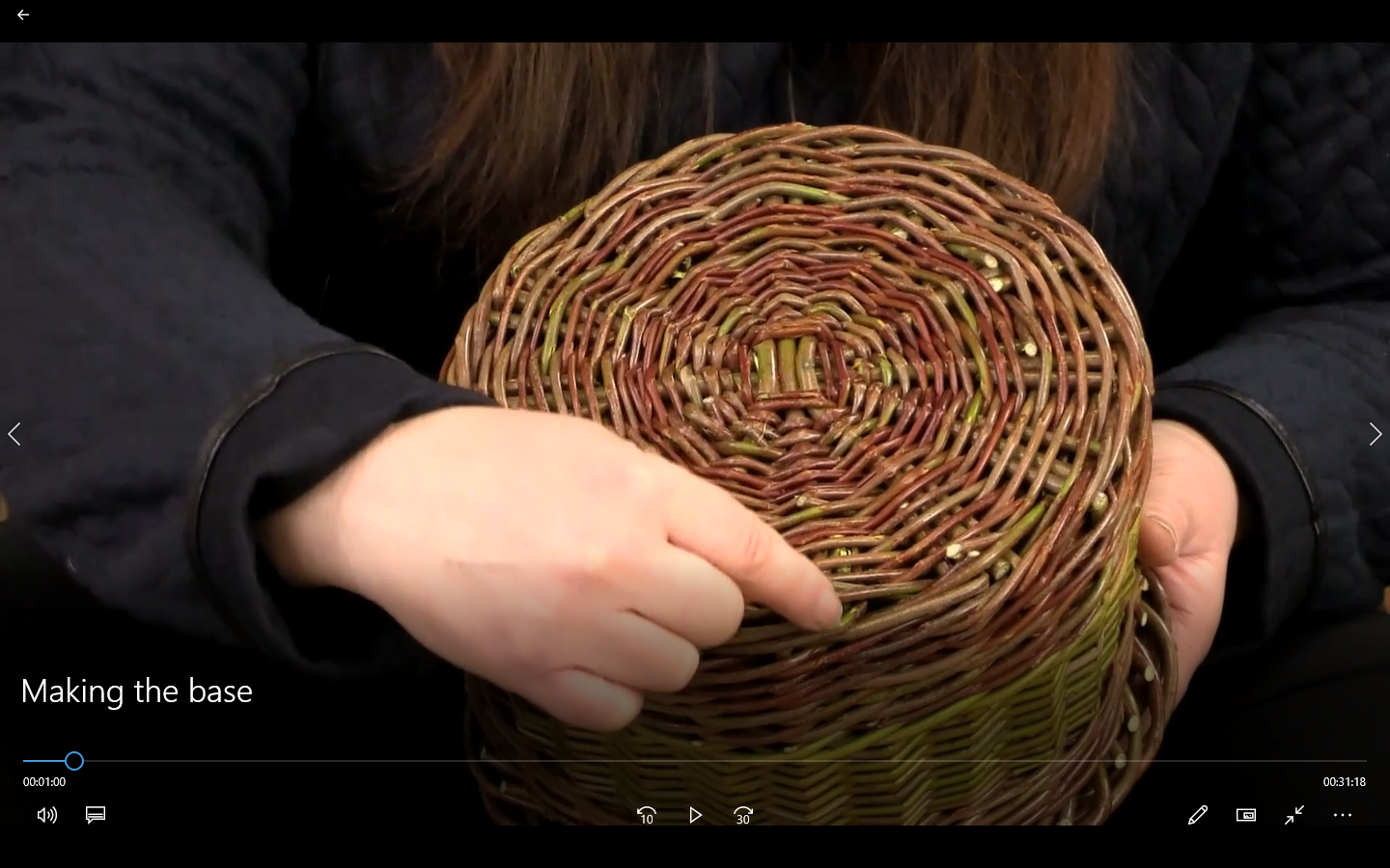 How to weave a round willow basket base Musgrove Willows